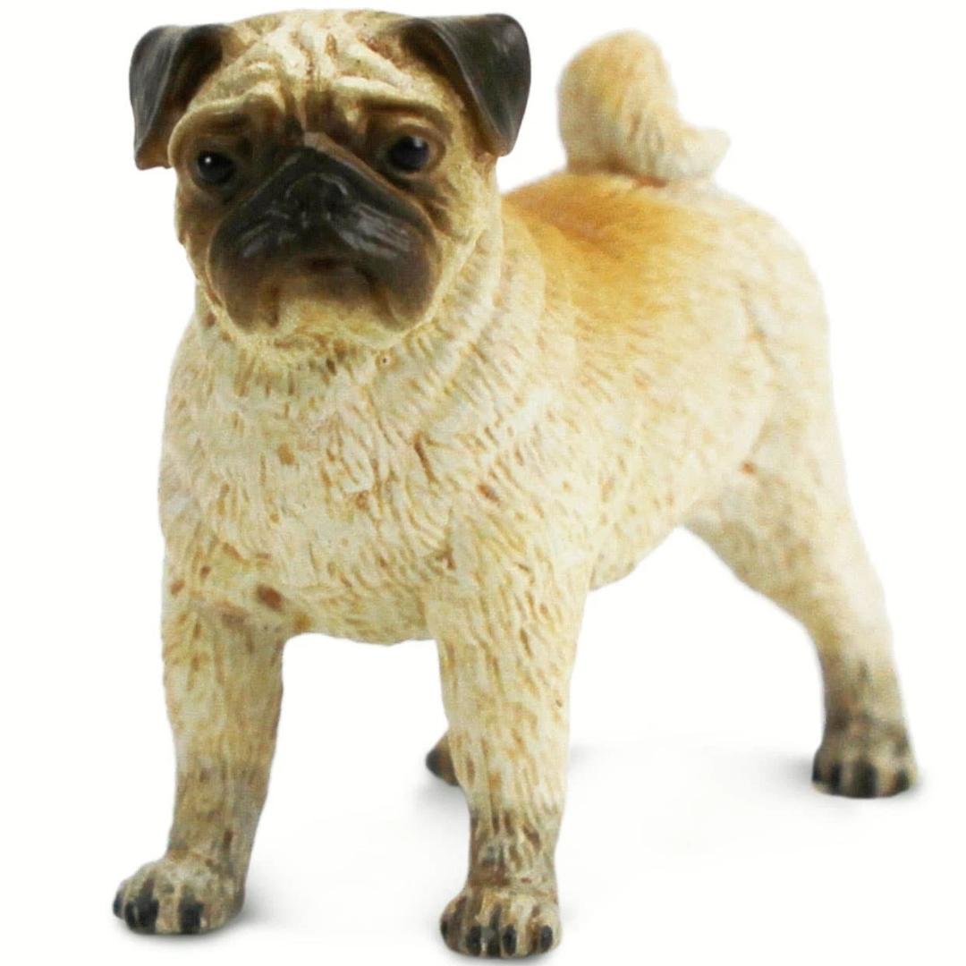 Pug Dog Figure - Hand Painted & Collectible Toy - Safari Ltd 103540