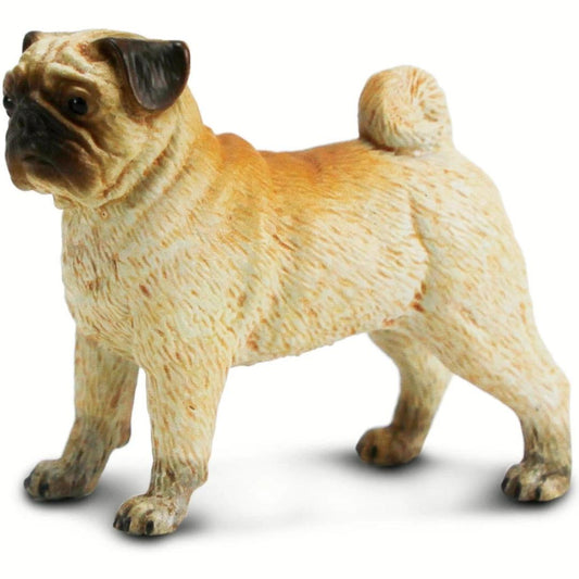 Pug Dog Figure - Hand Painted & Collectible Toy - Safari Ltd 103540