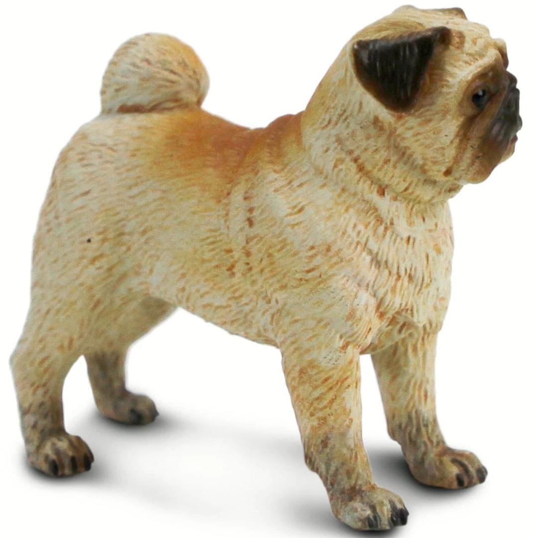 Pug Dog Figure - Hand Painted & Collectible Toy - Safari Ltd 103540