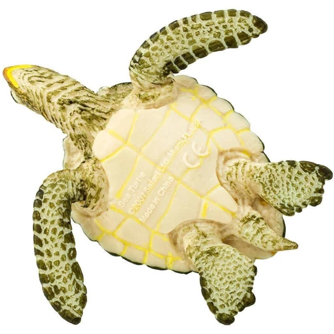 Green Sea Turtle Figure - Hand Painted & Collectible Toy - Safari Ltd 274329