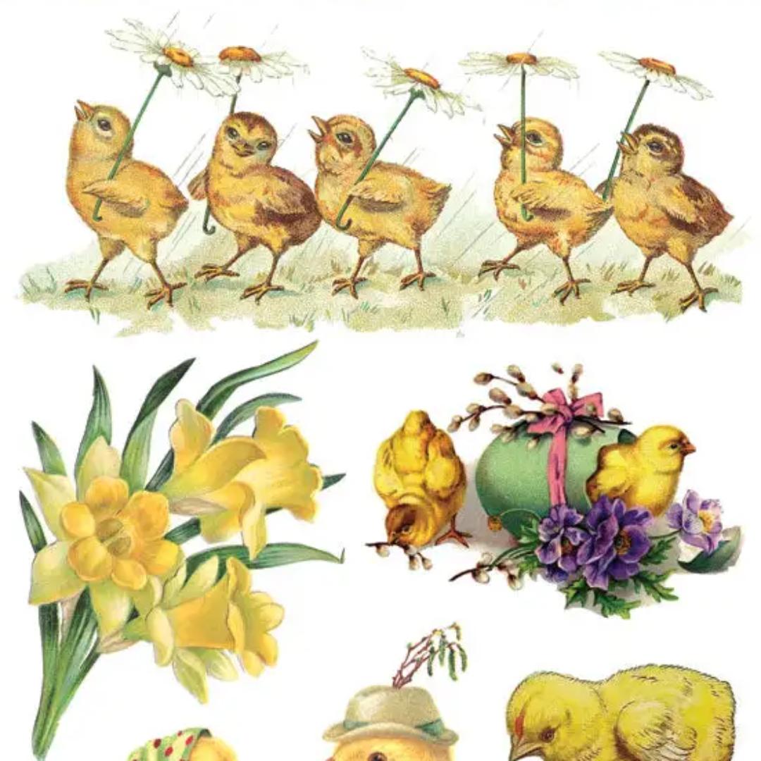 Chick-a-dee Stickers - 2 Sticker Sheets for Stationary, Scrapbooking, & More