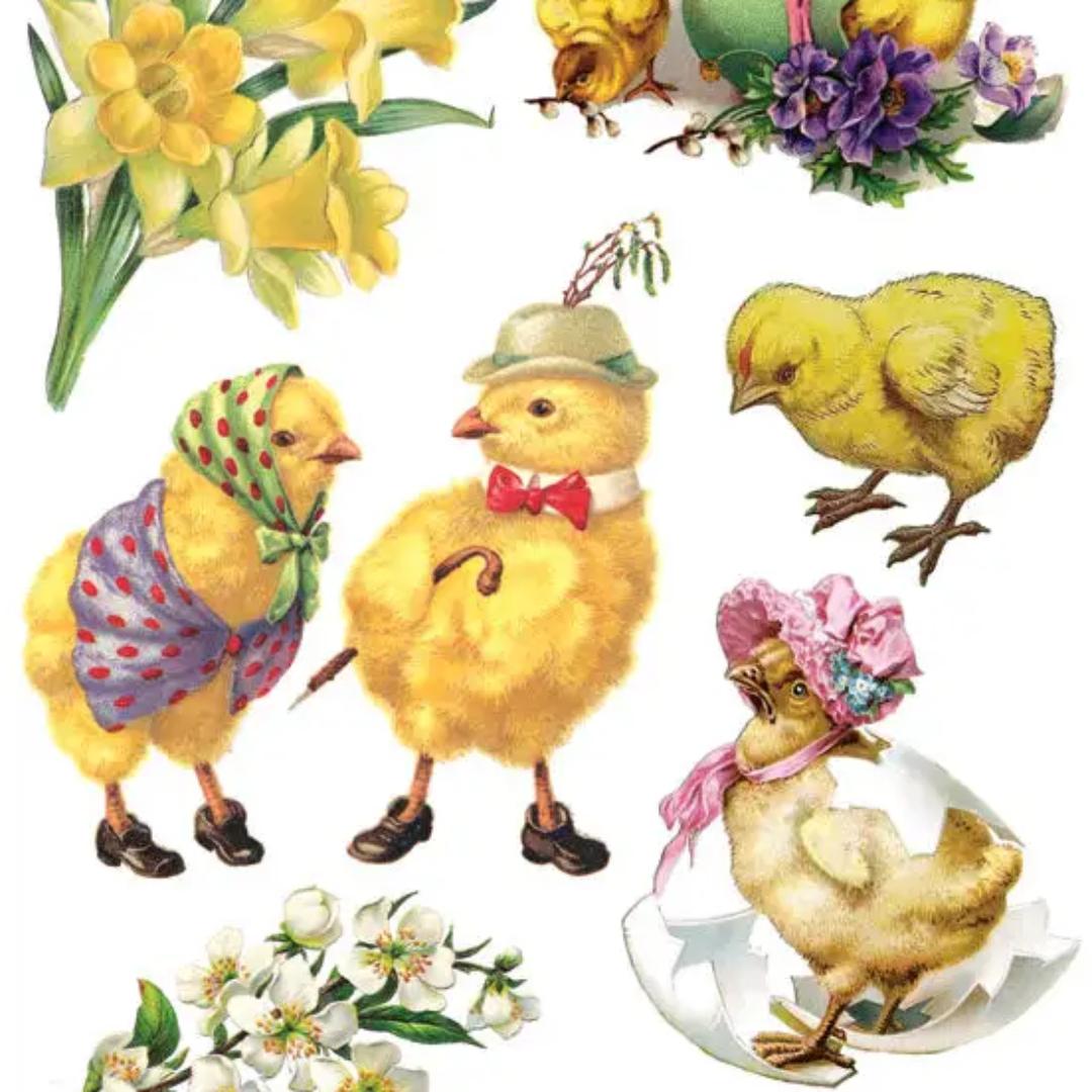 Chick-a-dee Stickers - 2 Sticker Sheets for Stationary, Scrapbooking, & More