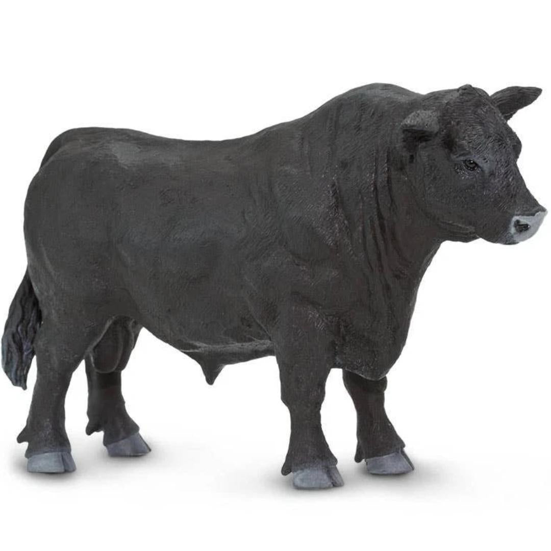 Black Angus Bull Figurine - Hand Painted & Collectible Toy - Safari Ltd 160729