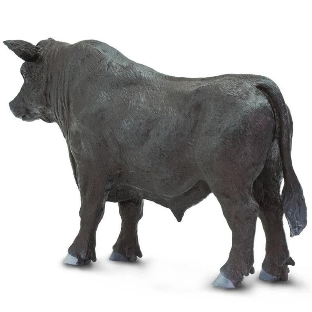 Black Angus Bull Figurine - Hand Painted & Collectible Toy - Safari Ltd 160729