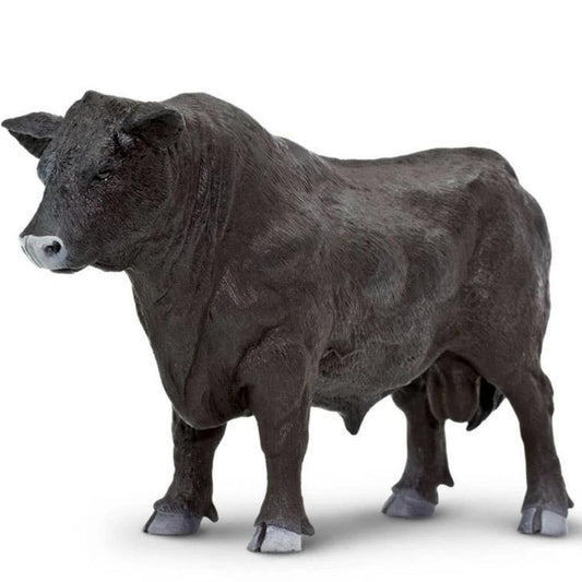 Black Angus Bull Figurine - Hand Painted & Collectible Toy - Safari Ltd 160729