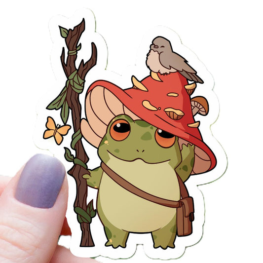 Frog Druid Class RPG Inspired Sticker - 3" Waterproof Vinyl Decal