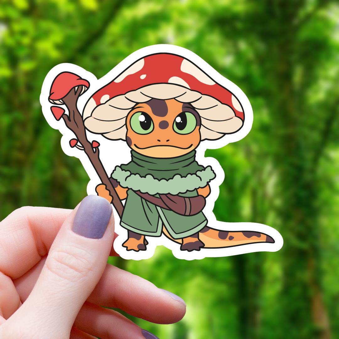 Salamander Druid Class RPG Inspired Sticker - 3" Waterproof Vinyl Decal