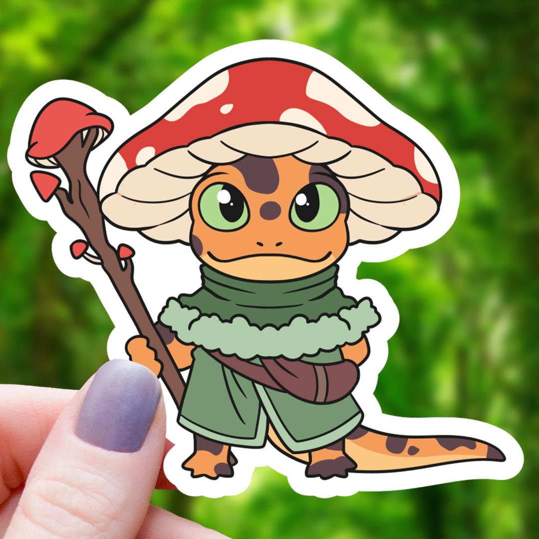 Salamander Druid Class RPG Inspired Sticker - 3" Waterproof Vinyl Decal