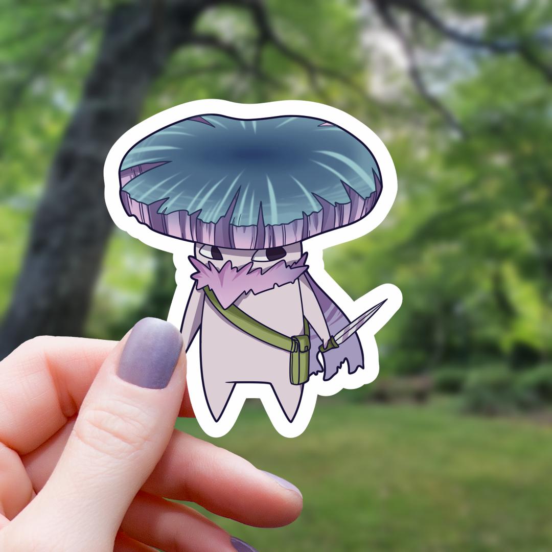 Mushroom Rogue Tabletop RPG Sticker - 3" Waterproof Vinyl Decal