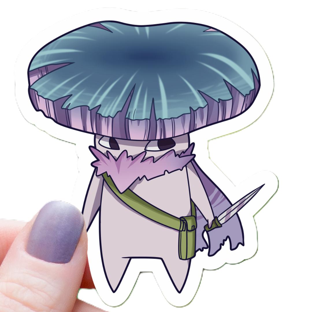 Mushroom Rogue Tabletop RPG Sticker - 3" Waterproof Vinyl Decal