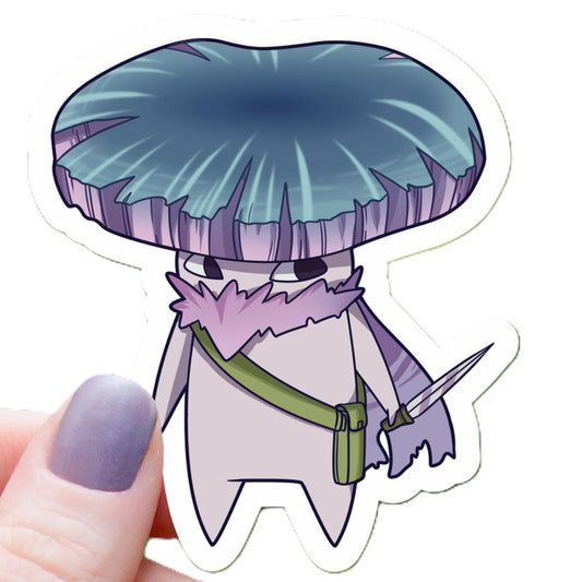 Mushroom Rogue Tabletop RPG Sticker - 3" Waterproof Vinyl Decal