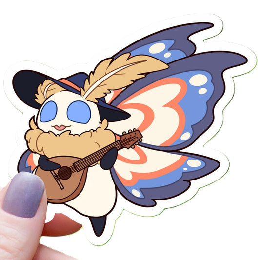 Mothman Bard Class Light Version RPG Inspired Sticker - 3" Waterproof Vinyl Decal