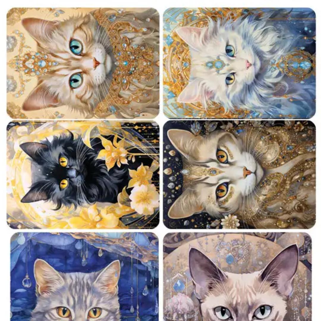 Duchess Cat Stickers - 2 Sticker Sheets for Stationary, Scrapbooking, & More