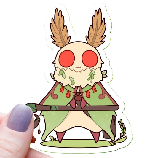 Mothman Druid Class RPG Inspired Sticker - 3" Waterproof Vinyl Decal