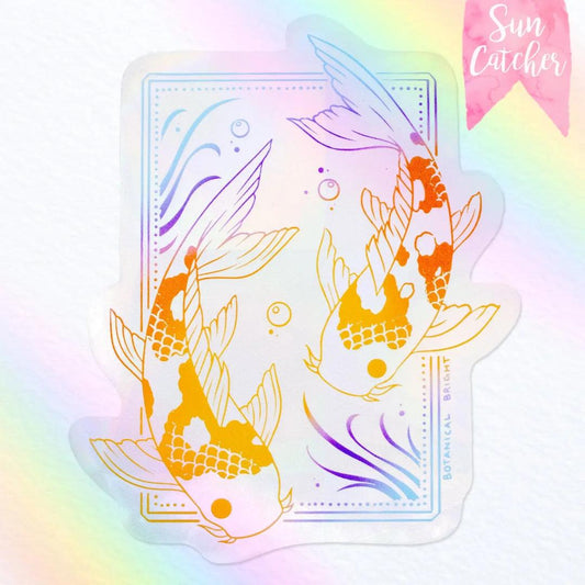 Koi Fish Sun Catcher Rainbow Maker Window Sticker
