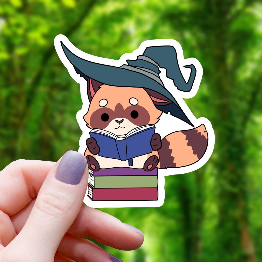 Reading Red Fox Wizard Class RPG Inspired Sticker - 3" Waterproof Vinyl Decal