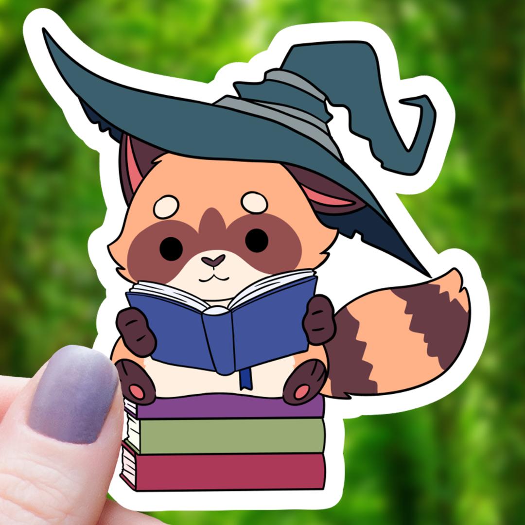 Reading Red Fox Wizard Class RPG Inspired Sticker - 3" Waterproof Vinyl Decal