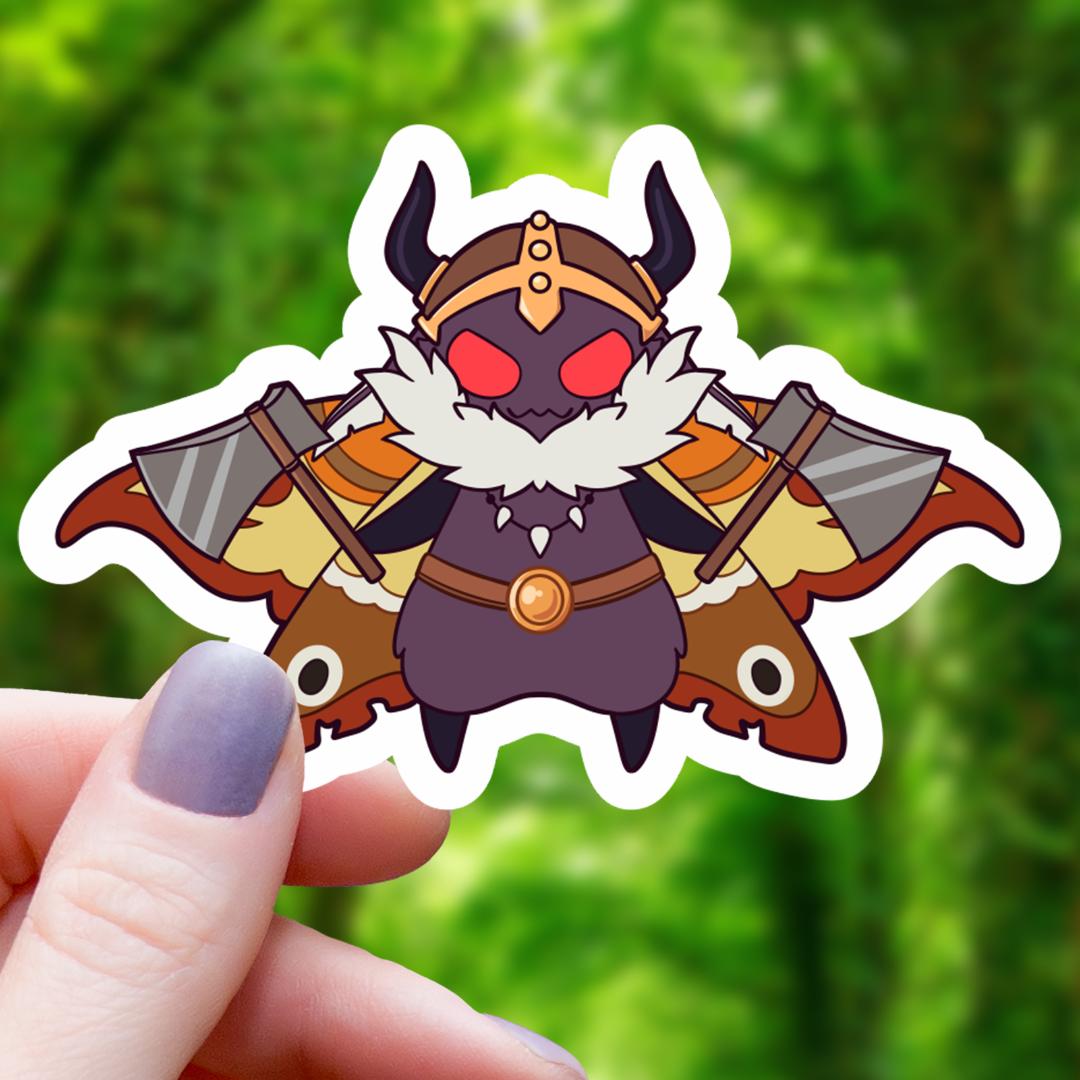 Mothman Barbarian Class RPG Inspired Sticker - 3" Waterproof Vinyl Decal