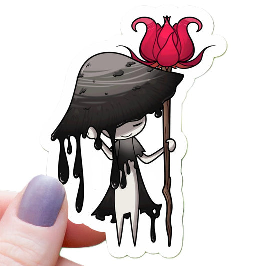 Mushroom Cleric Calls Tabletop RPG Sticker - 3" Waterproof Vinyl Decal
