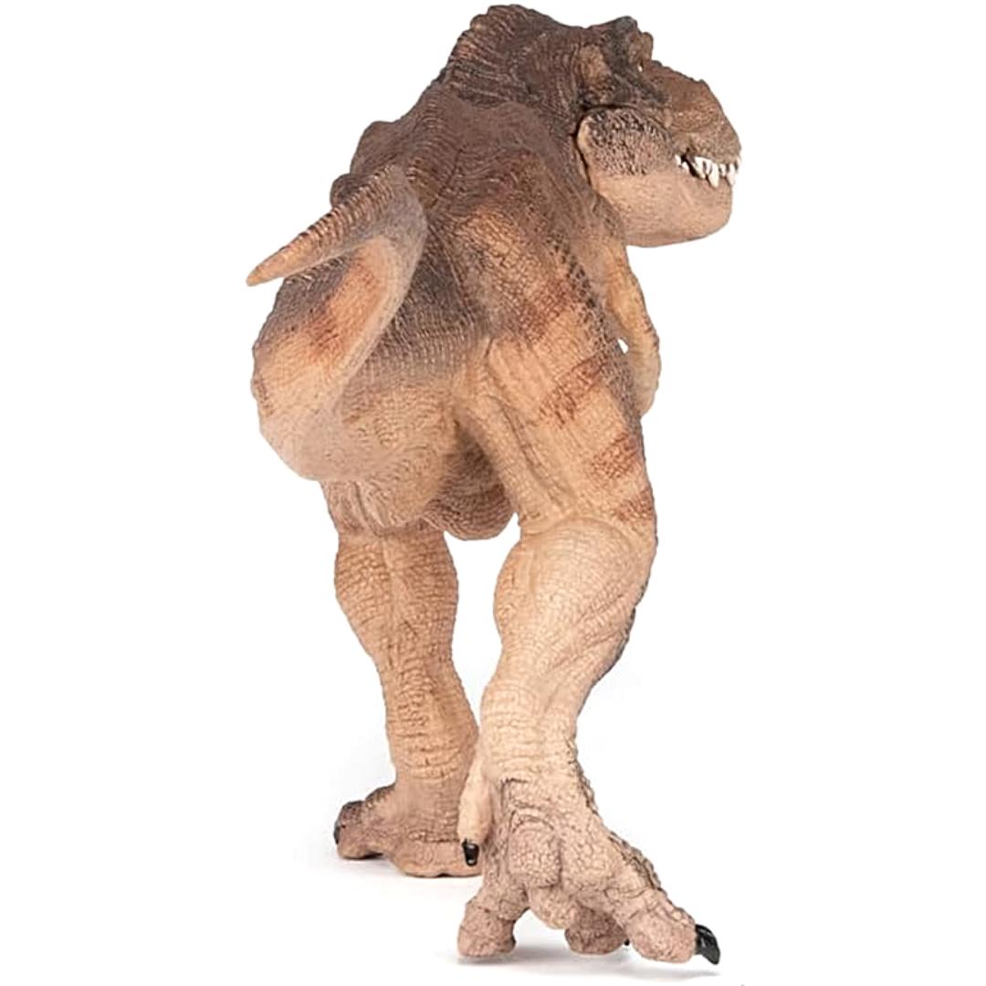 Brown Running T-Rex Dinosaur Figure - Hand Painted & Collectible Toy - Papo 55075