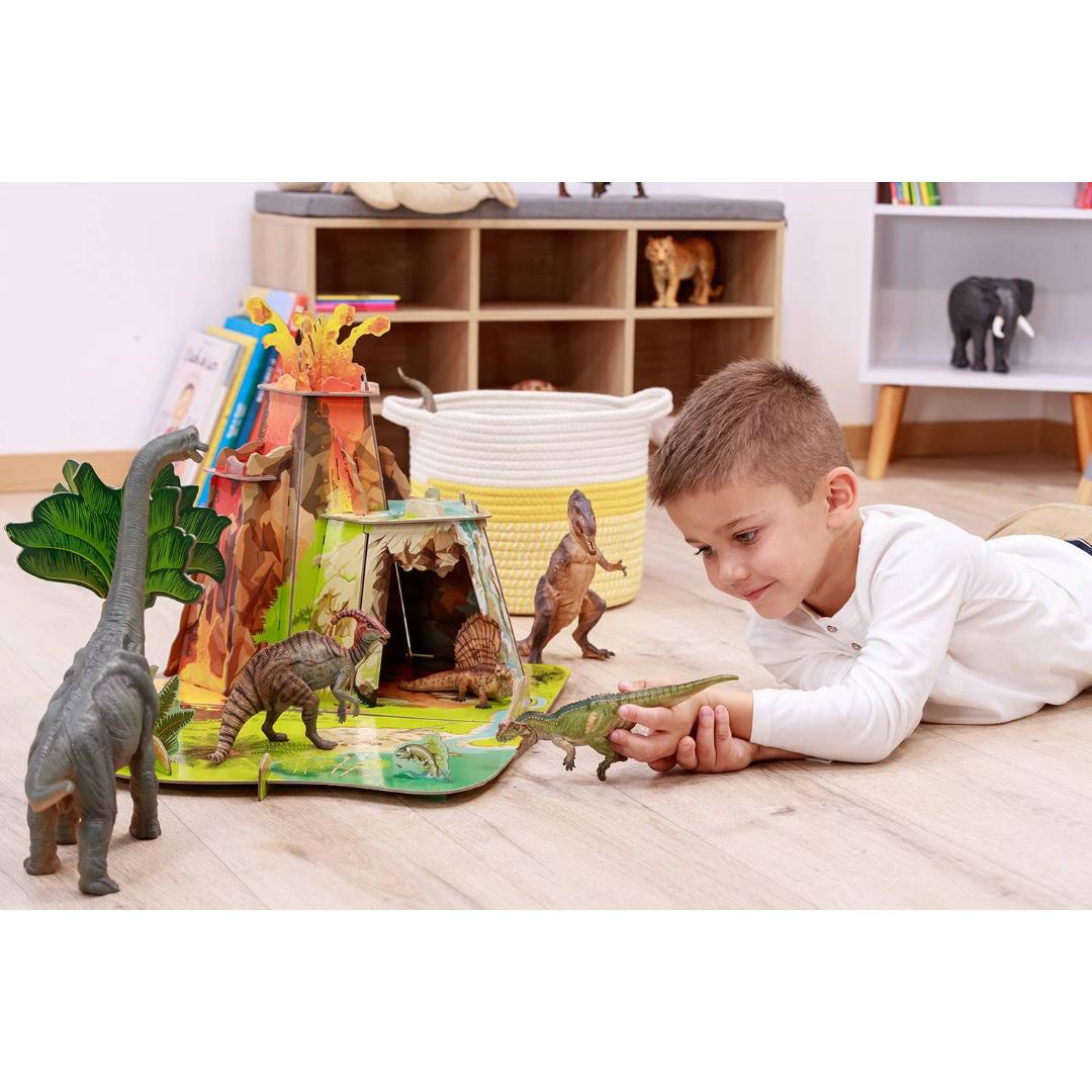 Brown Running T-Rex Dinosaur Figure - Hand Painted & Collectible Toy - Papo 55075