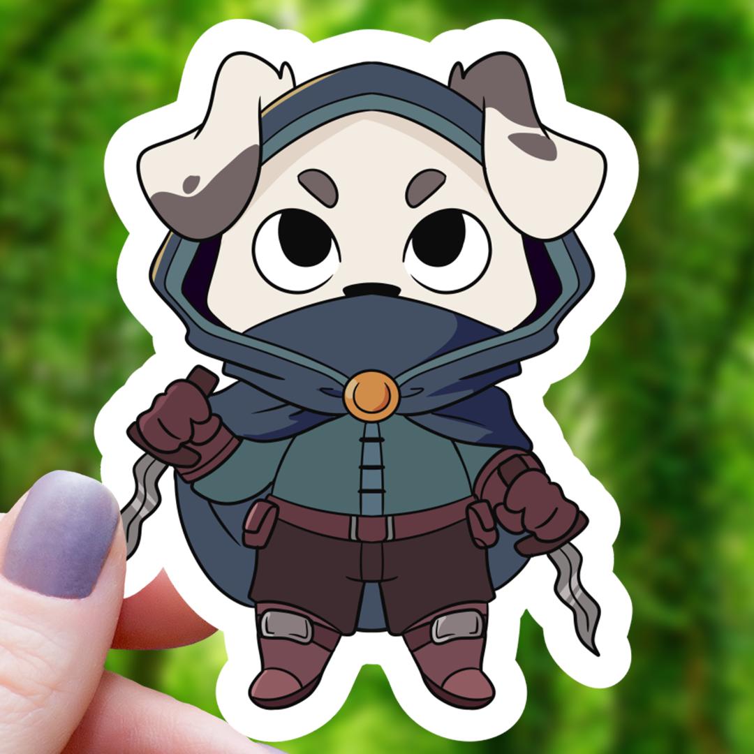 Dog Rogue Class RPG Inspired Sticker - 3" Waterproof Vinyl Decal