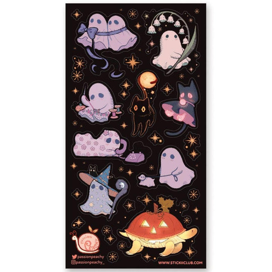 Starlit Ghosties Stickers - Halloween - 1 Spooky Sticker Sheet