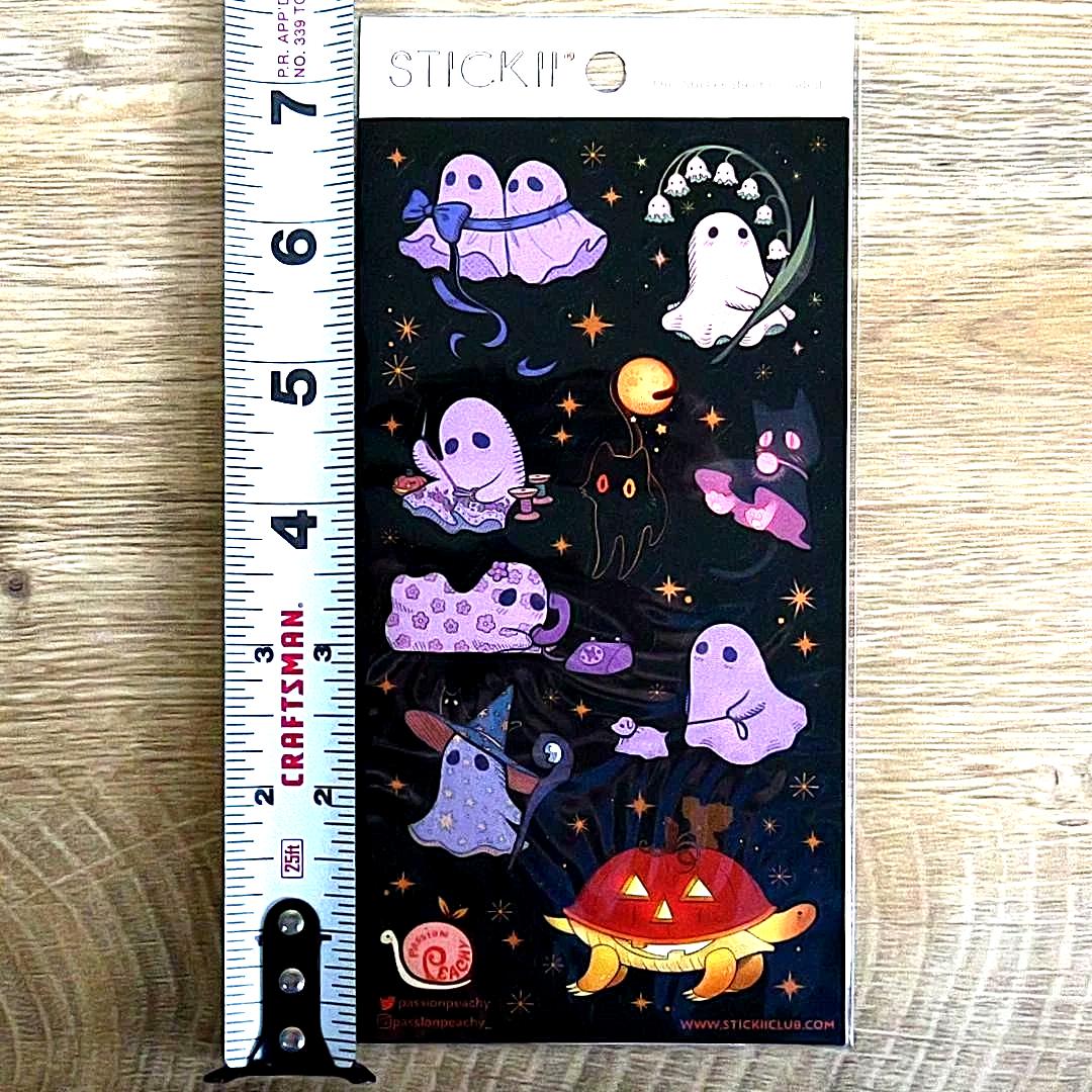 Starlit Ghosties Stickers - Halloween - 1 Spooky Sticker Sheet