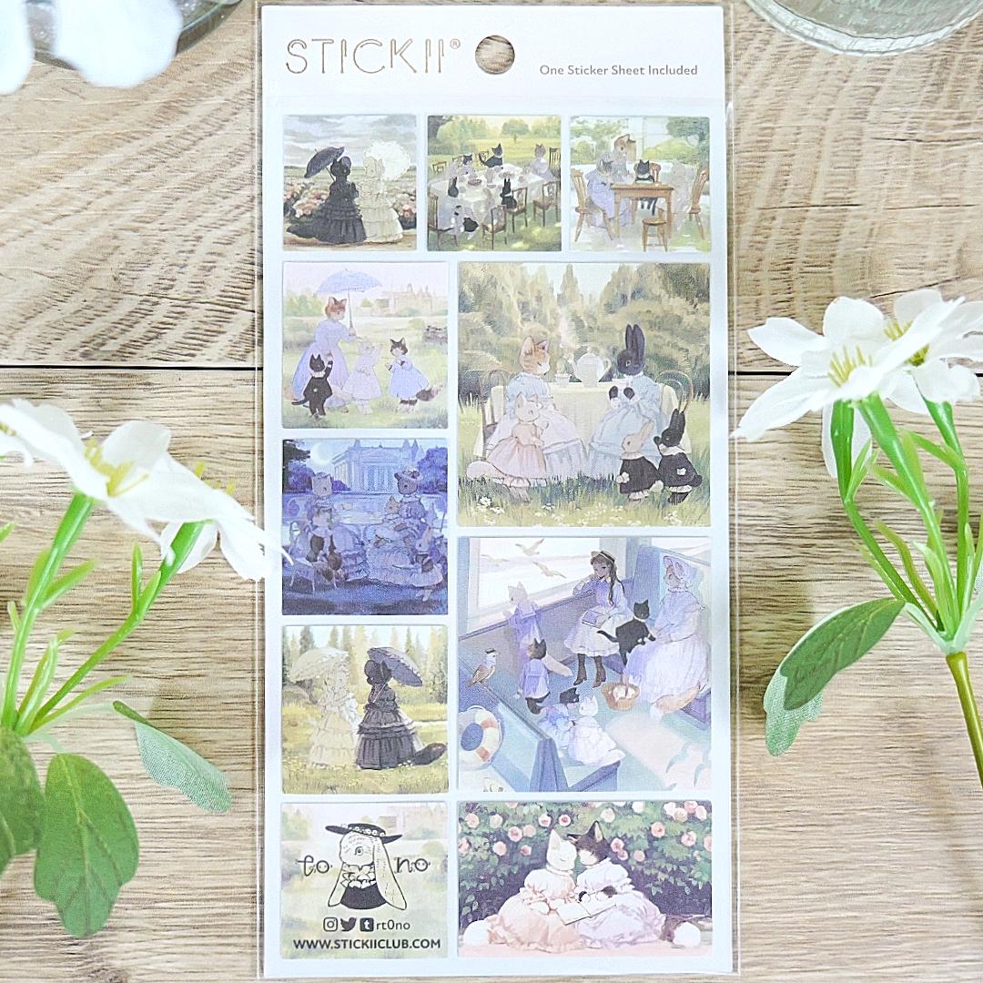 Garden Party - Sticker Sheet - Stationary - Planner - Scrapbook