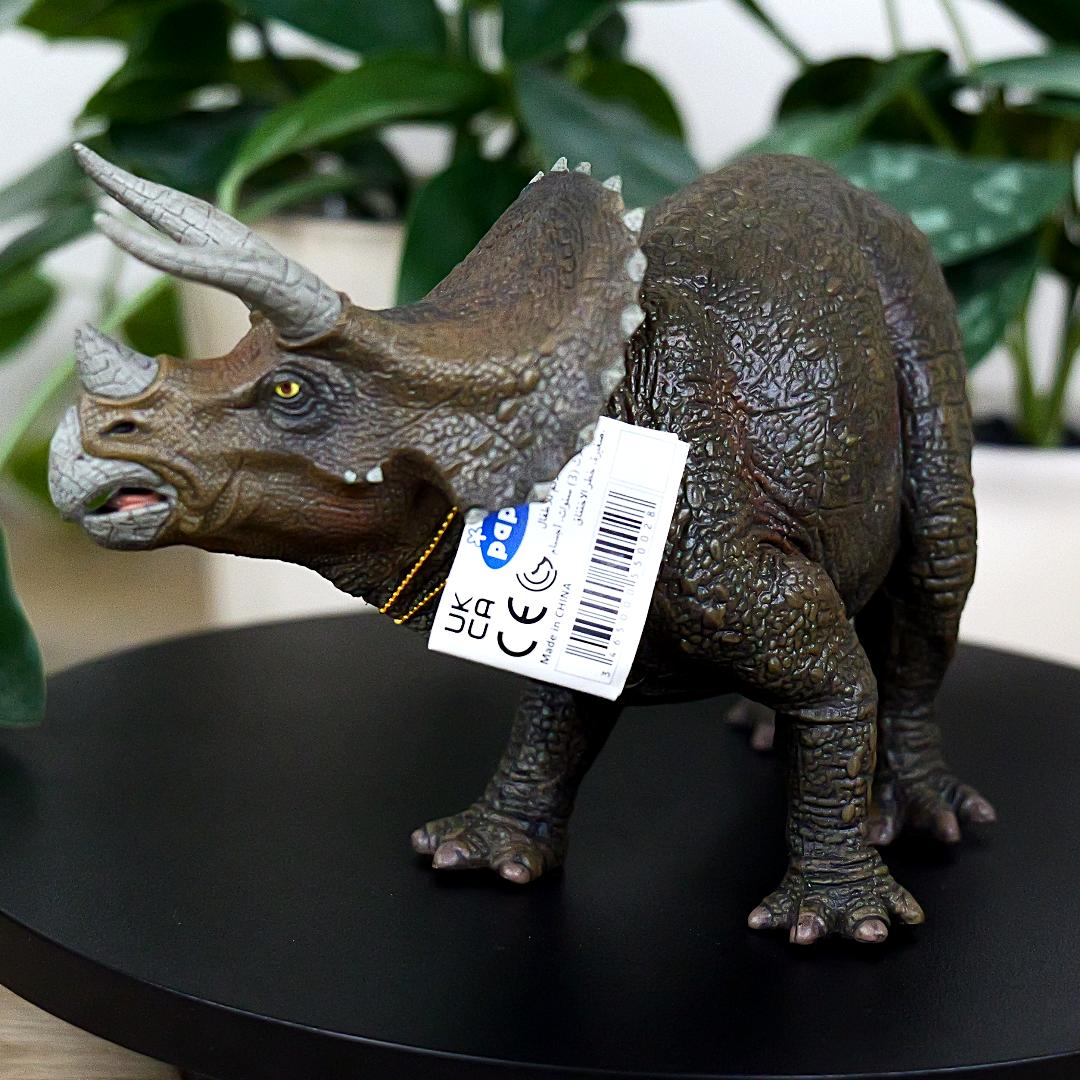 Triceratops Dinosaur Figure - Hand Painted & Collectible Toy - Papo 55002