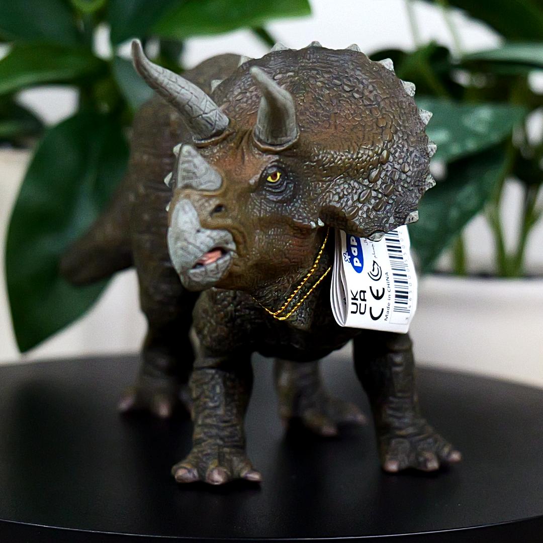 Triceratops Dinosaur Figure - Hand Painted & Collectible Toy - Papo 55002