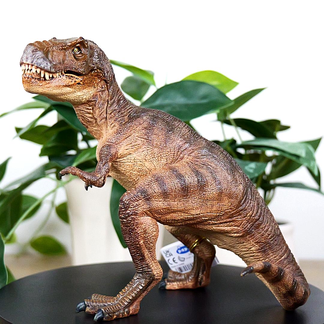 Tyrannosaurus Rex Dinosaur Figure - Hand Painted Collectible T-Rex Toy Figurine - Papo 55001
