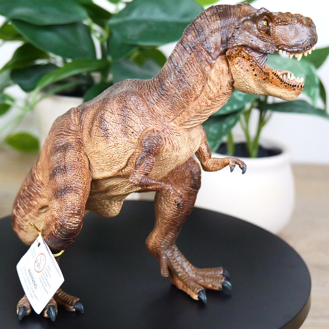 Tyrannosaurus Rex Dinosaur Figure - Hand Painted Collectible T-Rex Toy Figurine - Papo 55001
