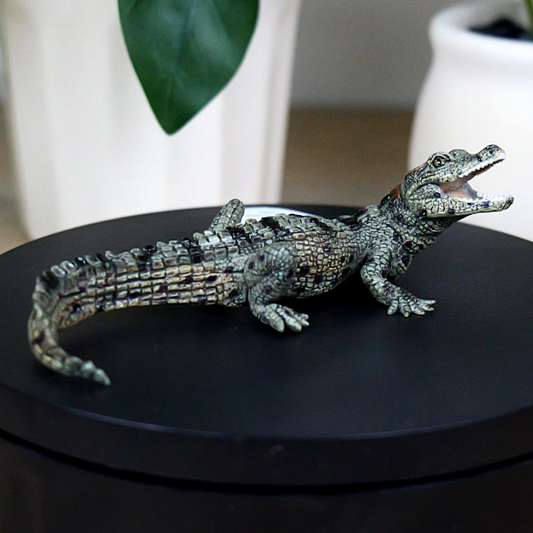 Baby Crocodile Reptile Figure - Hand Painted & Collectible Toy - Papo 50137