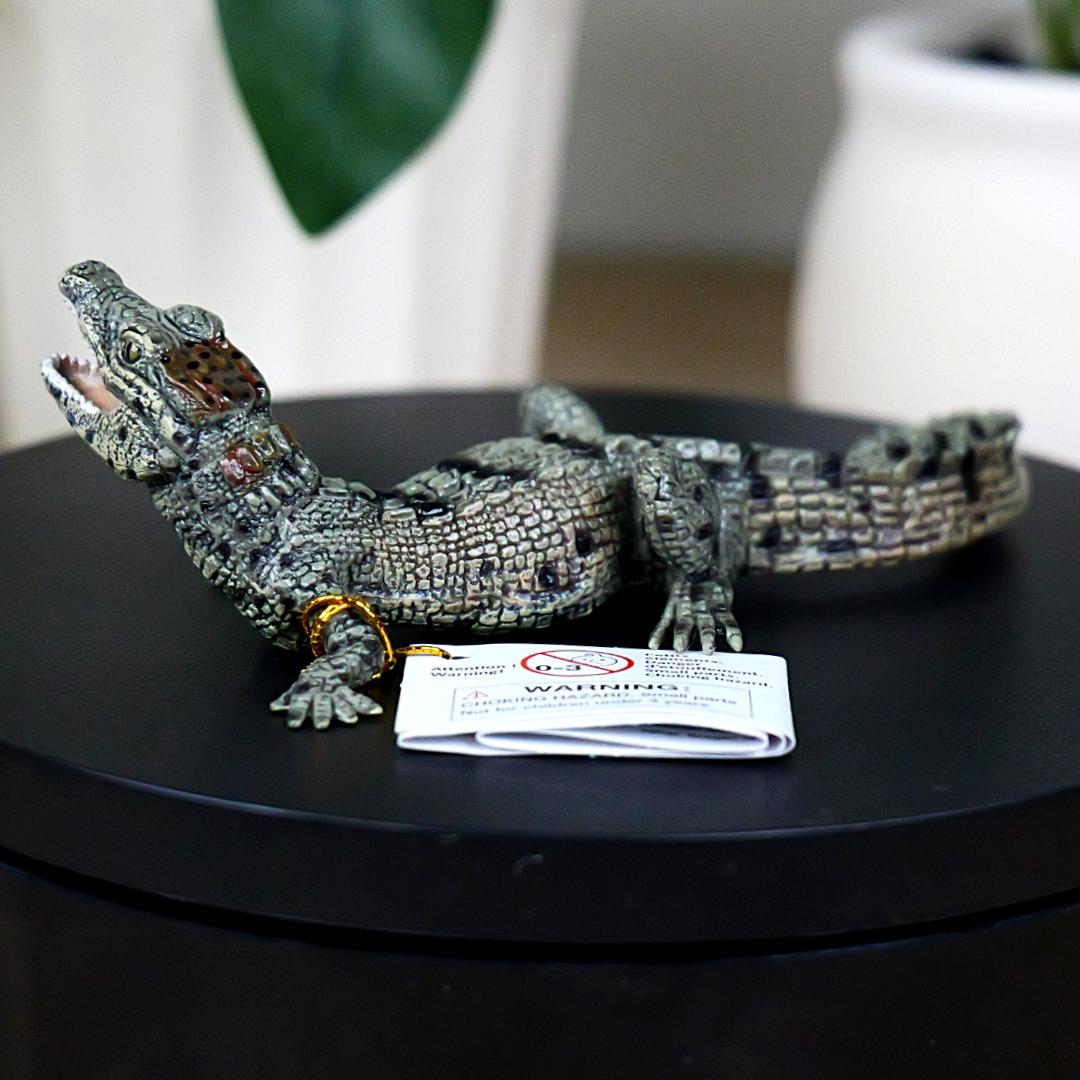 Baby Crocodile Reptile Figure - Hand Painted & Collectible Toy - Papo 50137