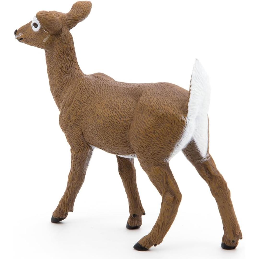 White-Tailed Doe Figure - Hand Painted & Collectible Deer Figurine - Papo 50218