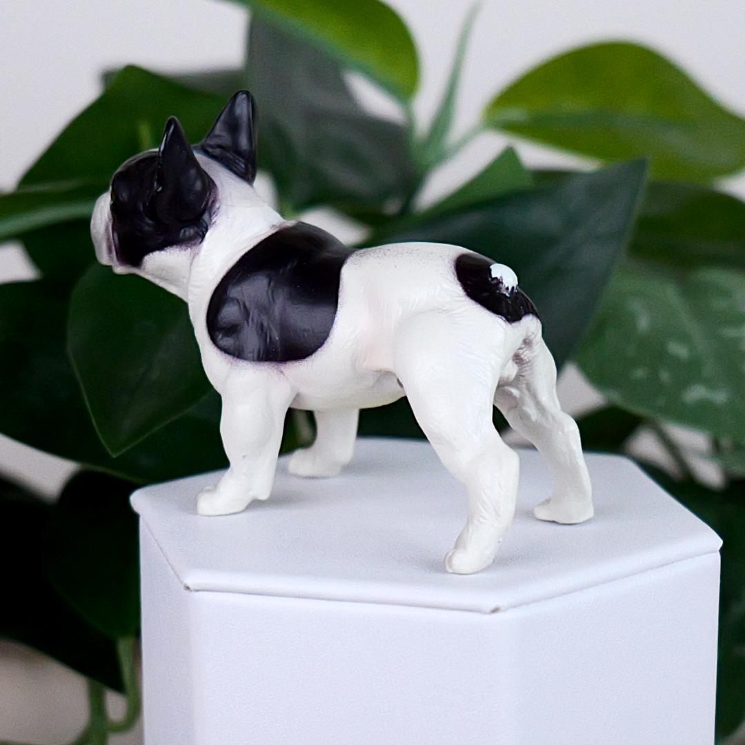 French Black & White Bulldog Figure - Hand Painted & Collectible Toy - Papo 54006