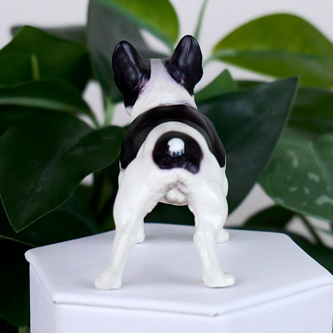 French Black & White Bulldog Figure - Hand Painted & Collectible Toy - Papo 54006