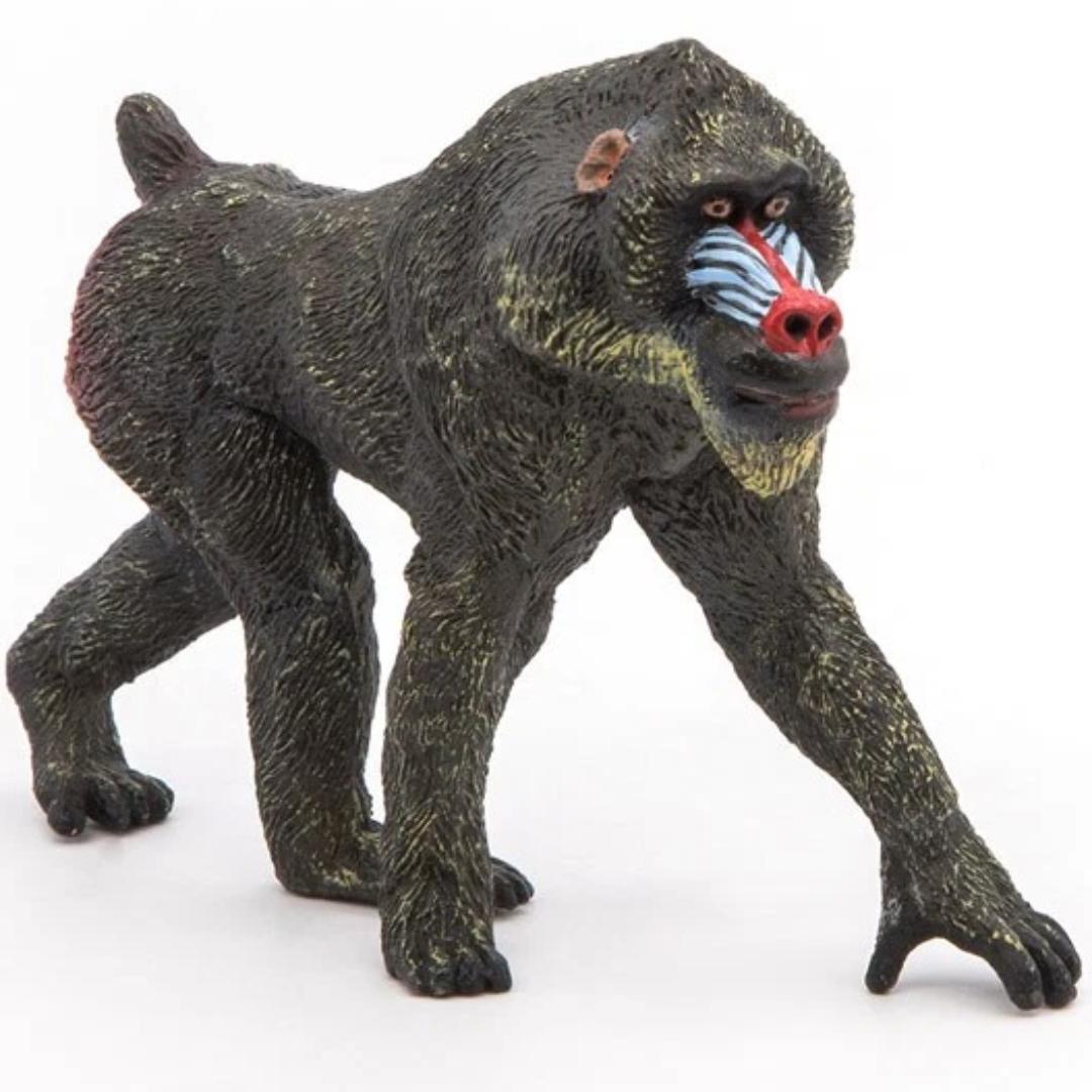 Mandrill Monkey Figure - Hand Painted & Collectible Toy - Papo 50121