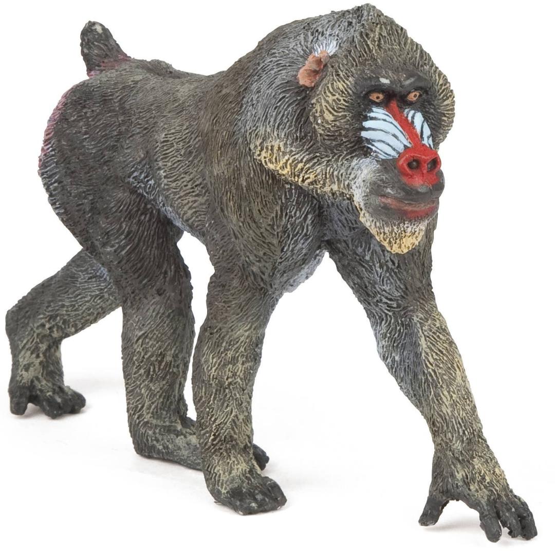 Mandrill Monkey Figure - Hand Painted & Collectible Toy - Papo 50121