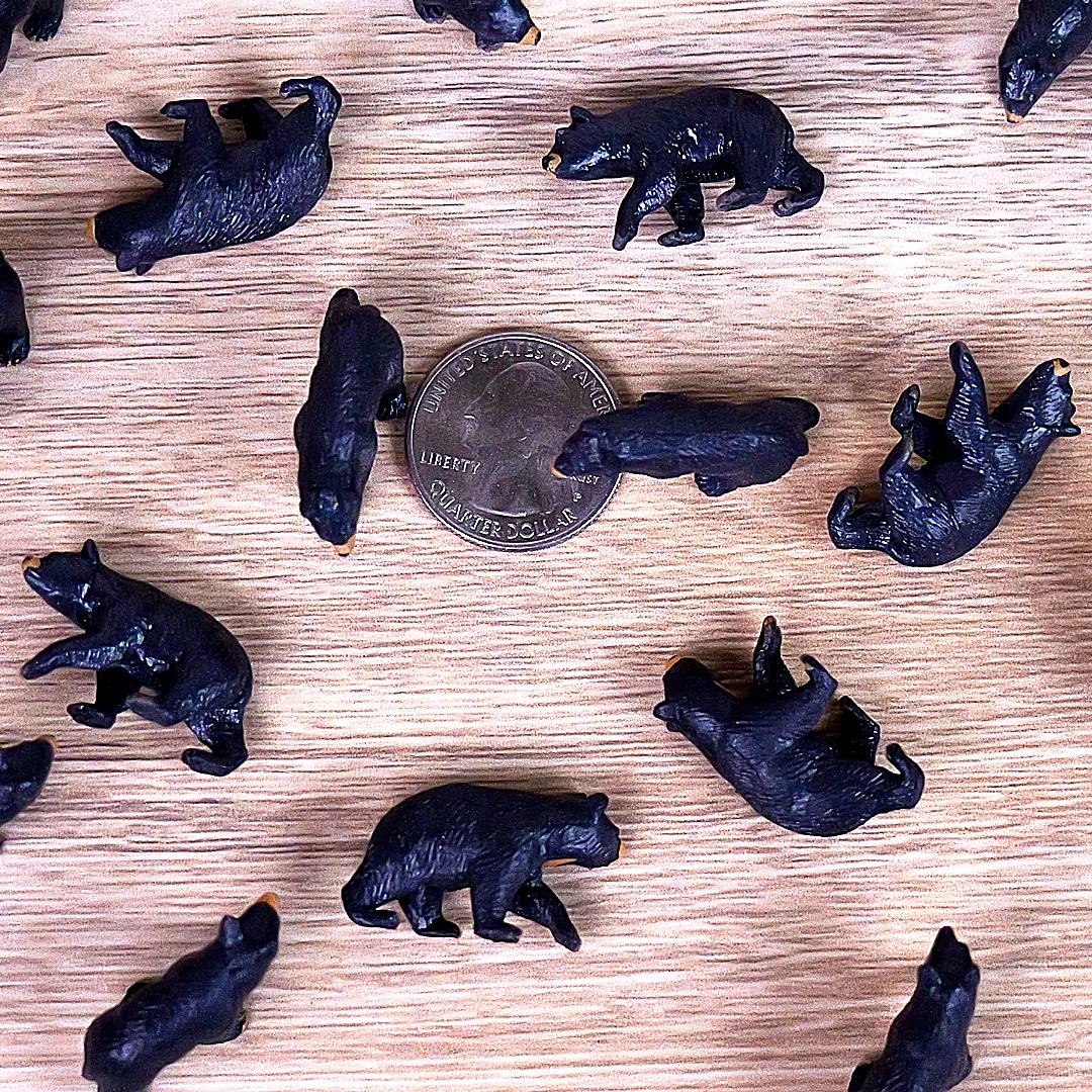 Black Bear Good Luck Minis Figure - Hand Painted & Collectible Figurine - Safari Ltd