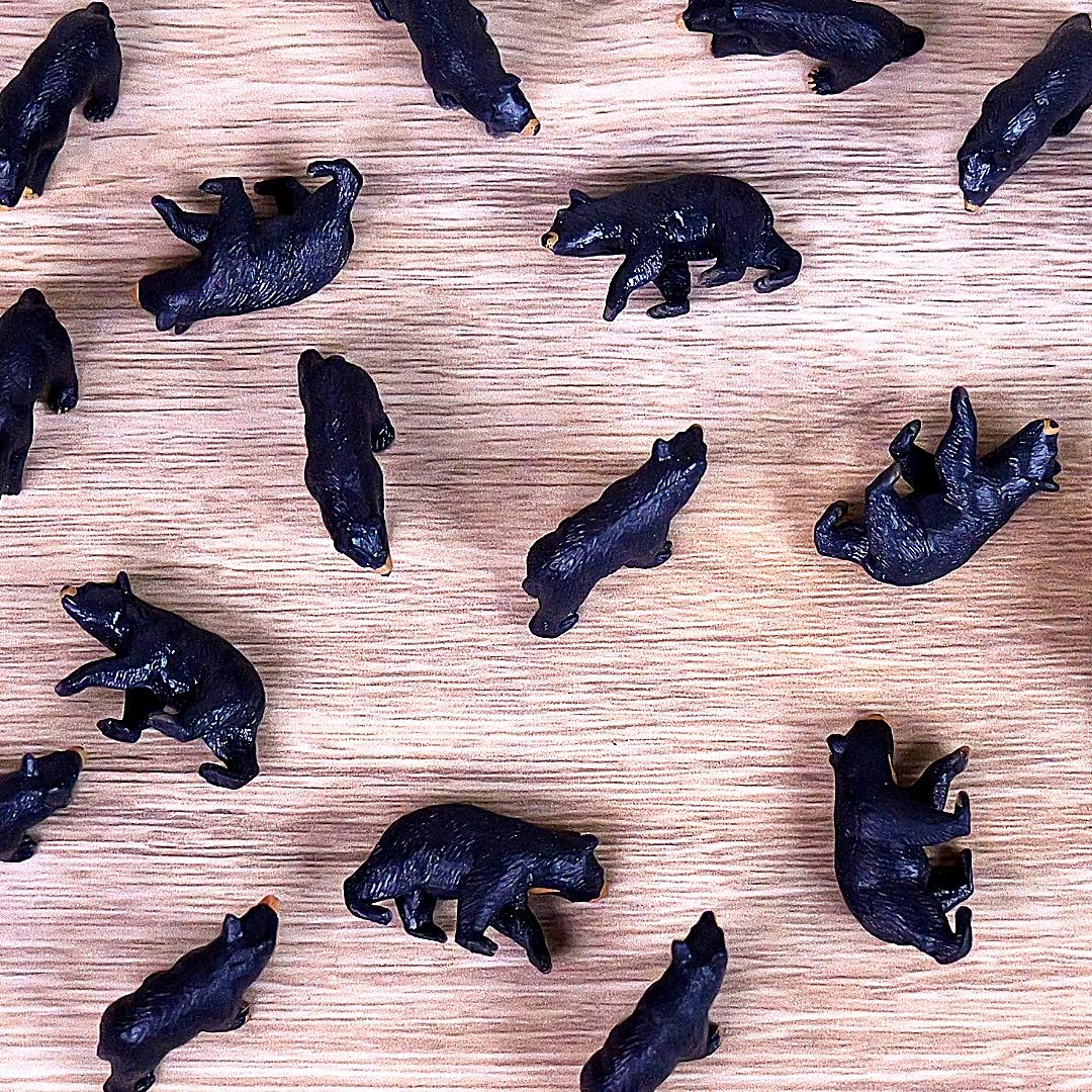 Black Bear Good Luck Minis Figure - Hand Painted & Collectible Figurine - Safari Ltd