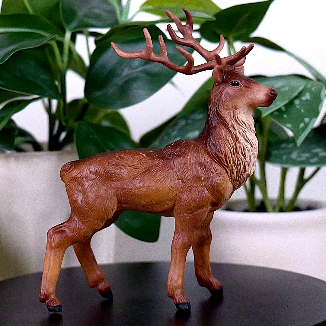 Stag Deer Figure - Hand Painted & Collectible Wild Animal Figure - Papo 53008
