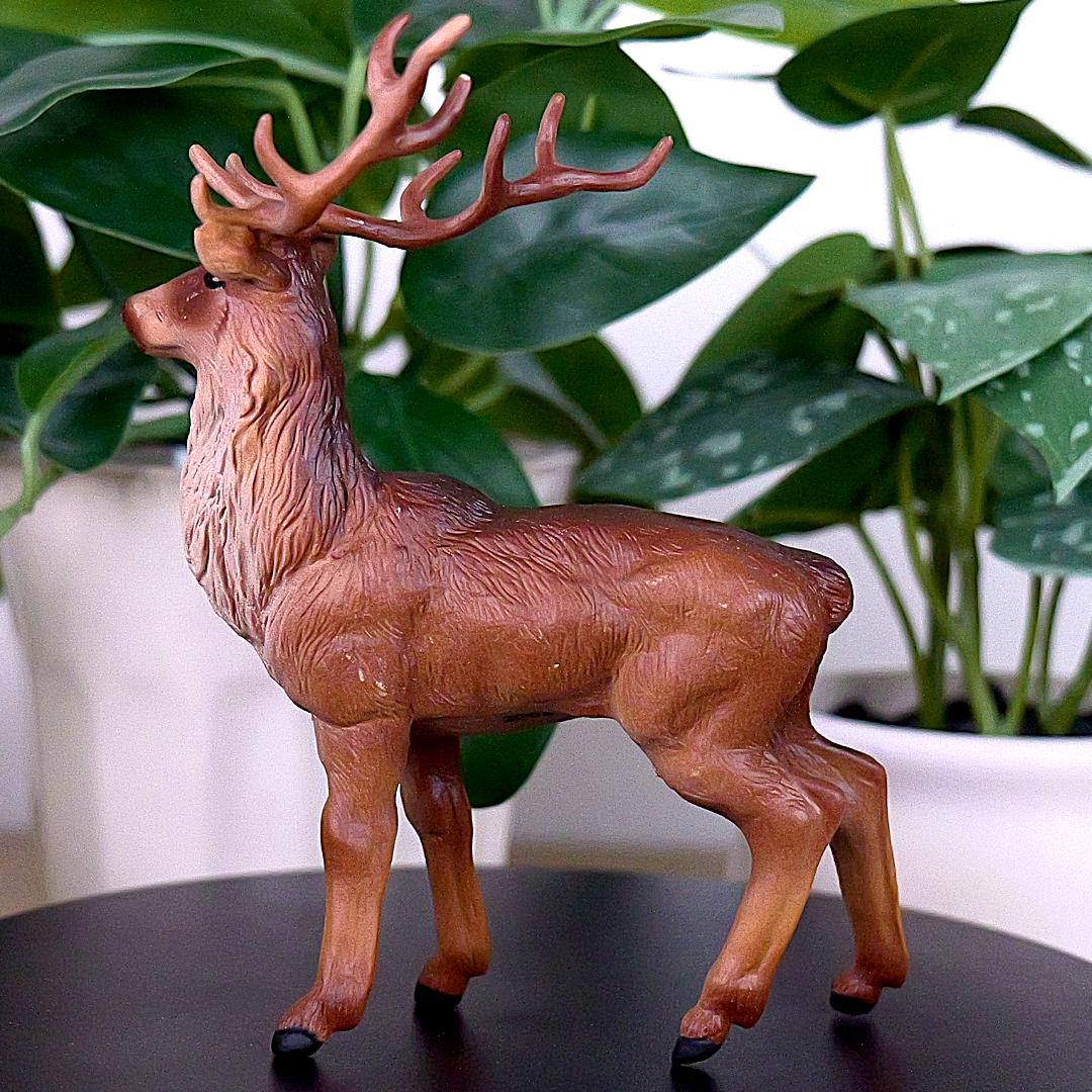Stag Deer Figure - Hand Painted & Collectible Wild Animal Figure - Papo 53008