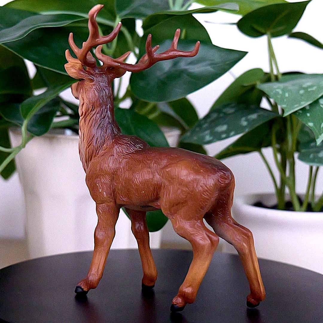 Stag Deer Figure - Hand Painted & Collectible Wild Animal Figure - Papo 53008