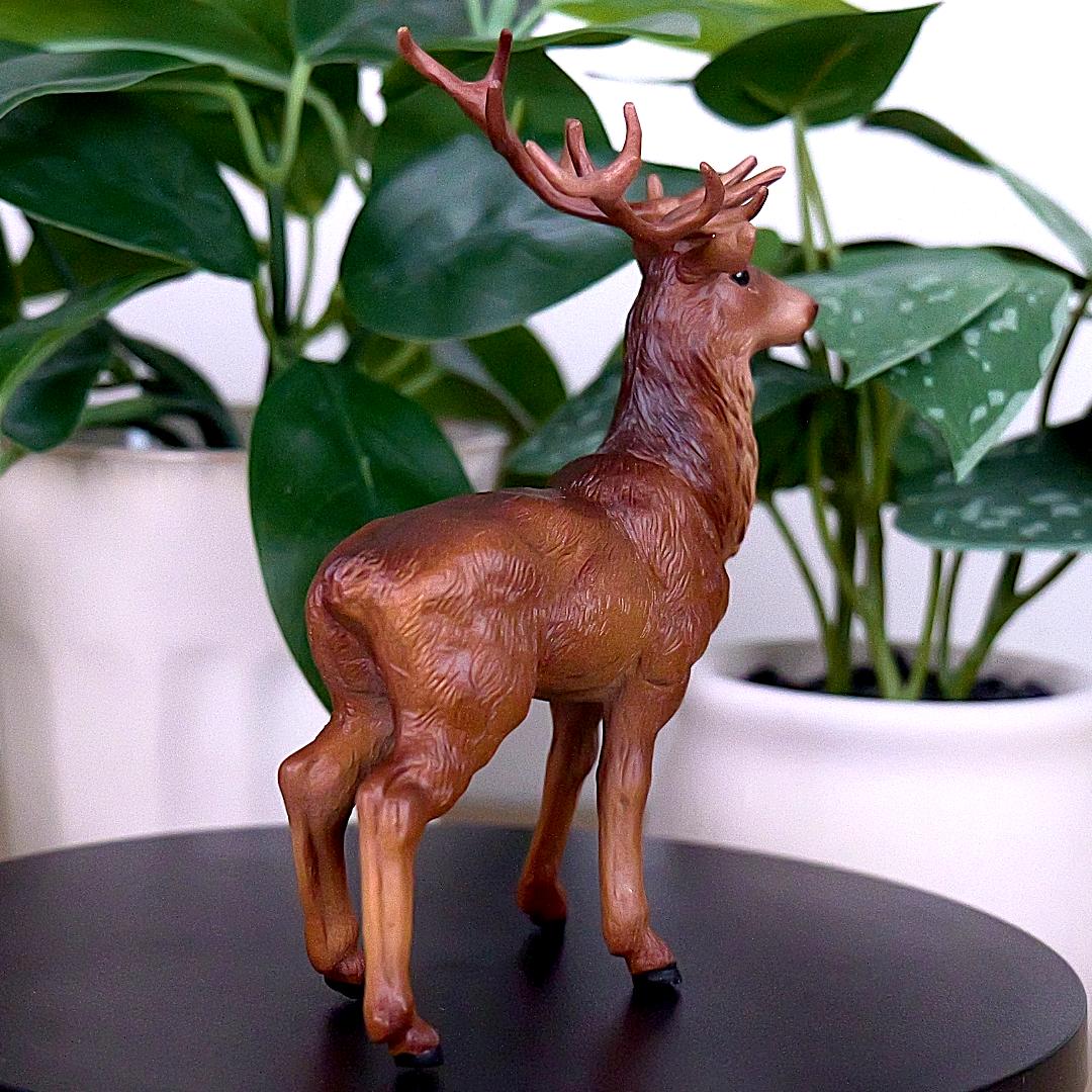Stag Deer Figure - Hand Painted & Collectible Wild Animal Figure - Papo 53008