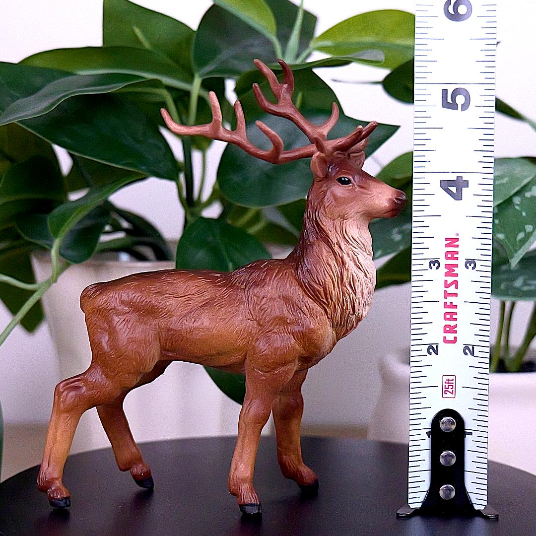 Stag Deer Figure - Hand Painted & Collectible Wild Animal Figure - Papo 53008