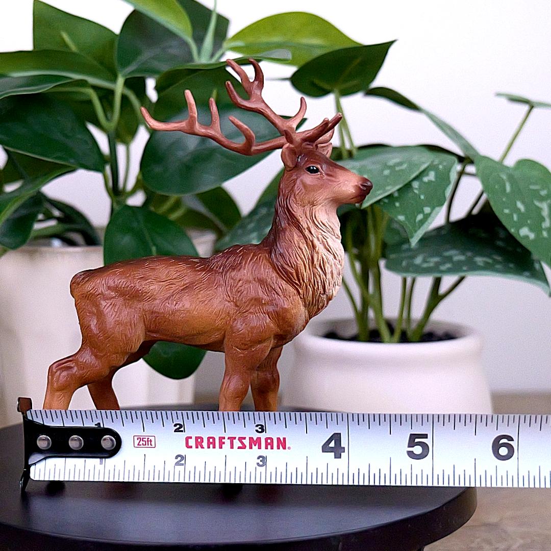Stag Deer Figure - Hand Painted & Collectible Wild Animal Figure - Papo 53008