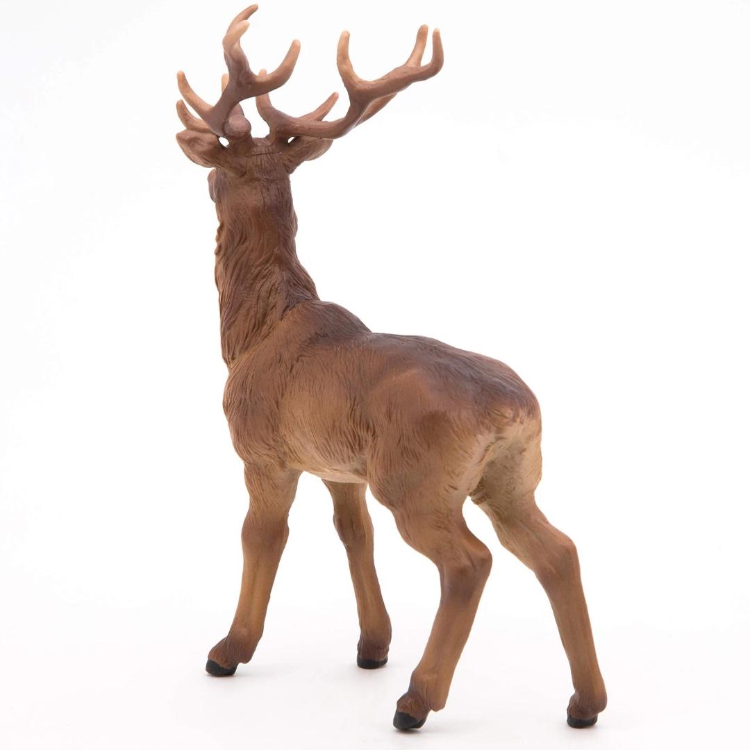 Stag Deer Figure - Hand Painted & Collectible Wild Animal Figure - Papo 53008