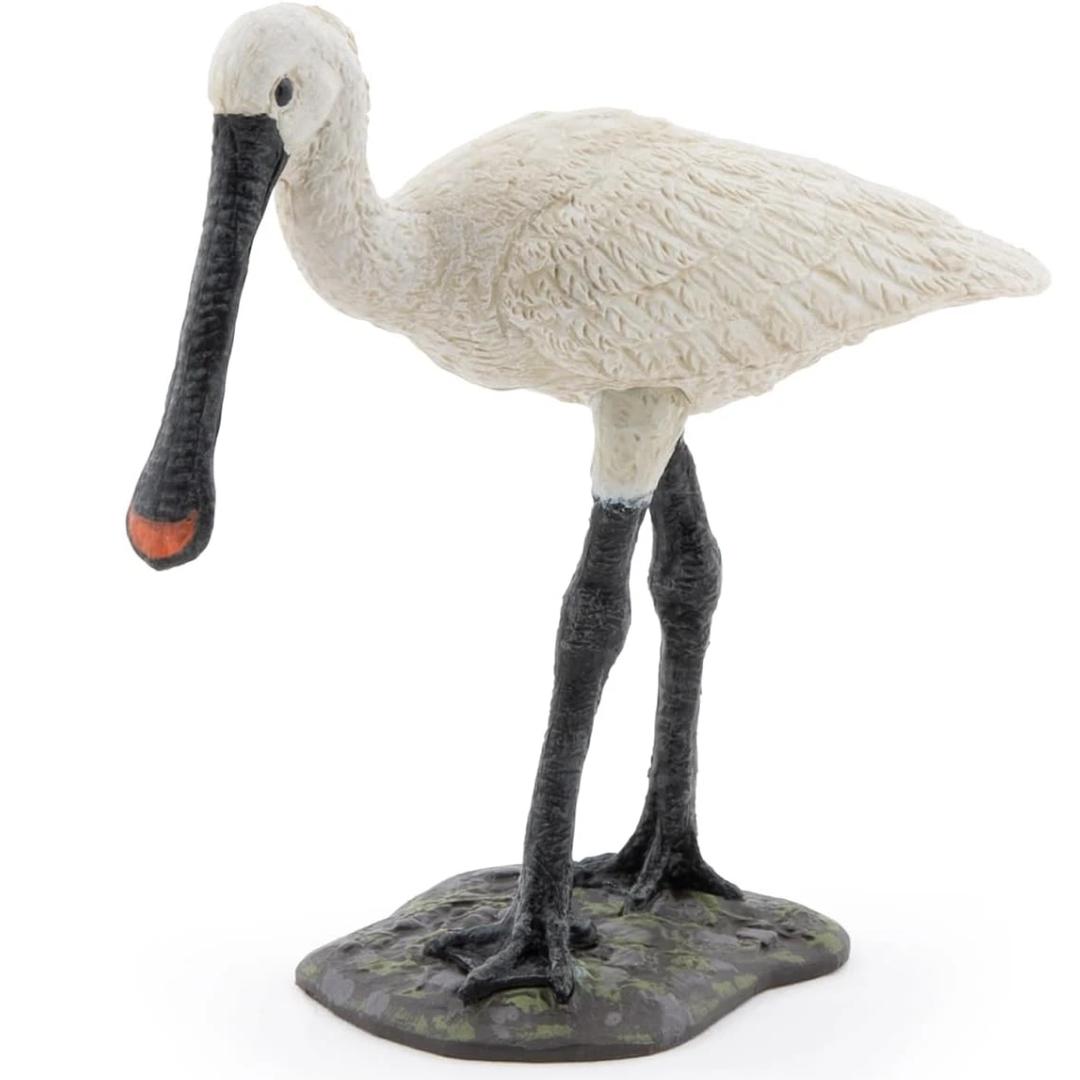 Eurasian Spoonbill Figure - Hand Painted & Collectible Bird Figurine - Papo 50279